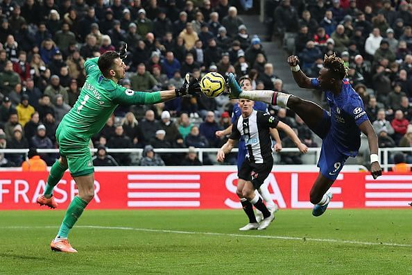 Dubravka was brave to keep out Tammy Abraham